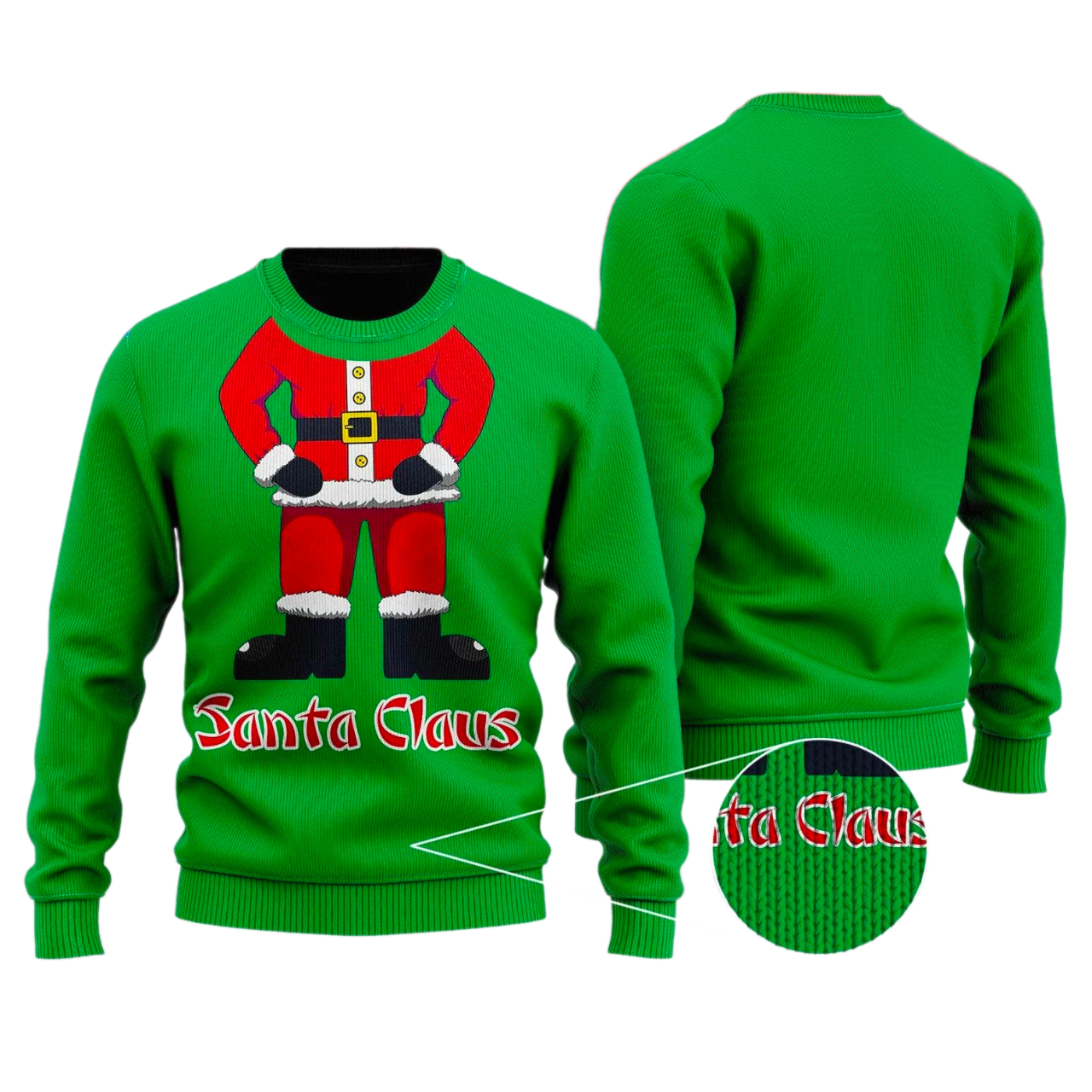 Santa Claus Ugly Christmas Sweater For Men & Women Christmas Gift Sweater US2805 - WeCustomit