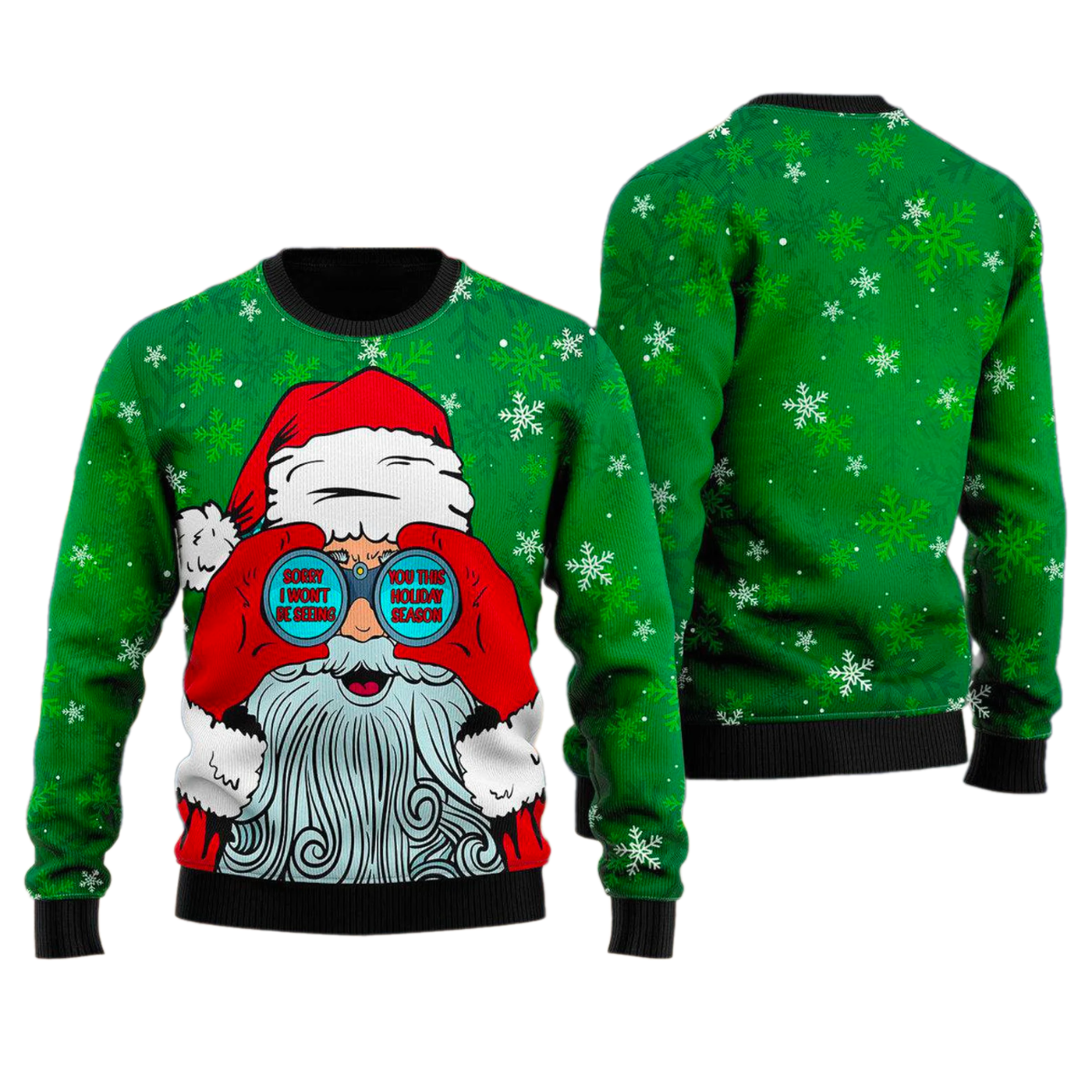 Santa I Won't Be Seeing You Ugly Christmas Sweater For Men & Women Christmas Gift Sweater US2816 - WeCustomit
