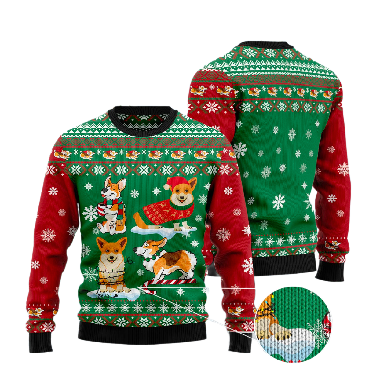 Snow Day Ugly Christmas Sweater For Men & Women Christmas Gift Sweater US2828 - WeCustomit