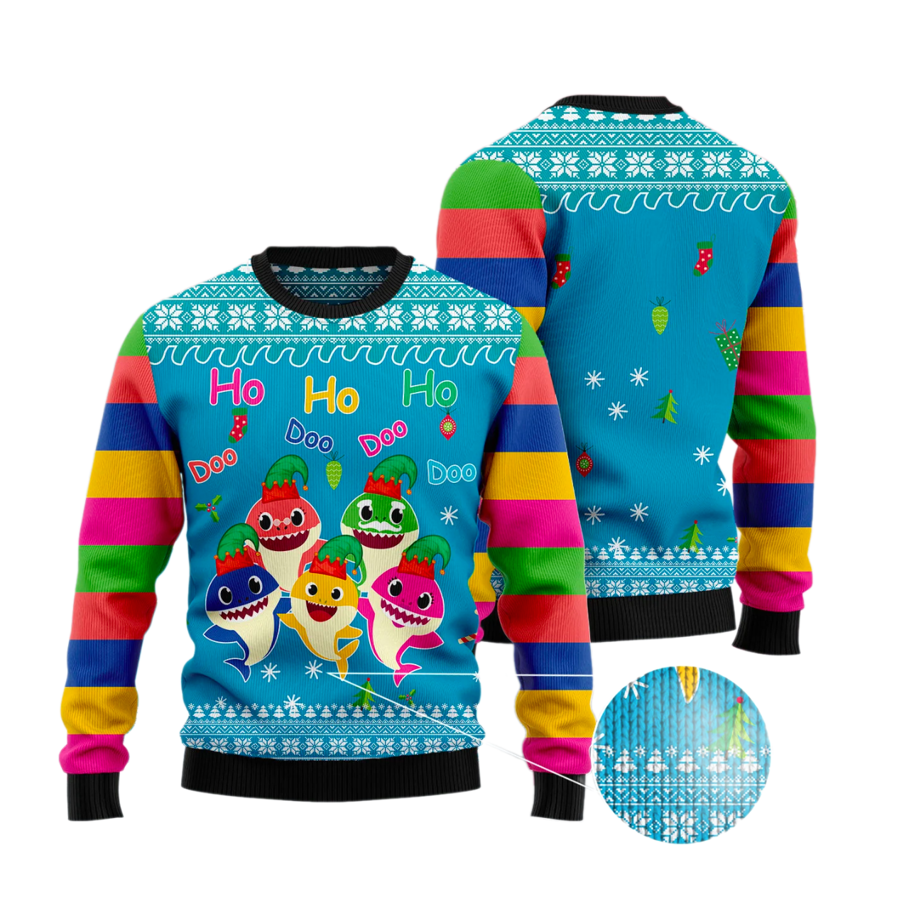 Shark Doo Doo Doo Ugly Christmas Sweater For Men & Women Christmas Gift Sweater US2850 - WeCustomit