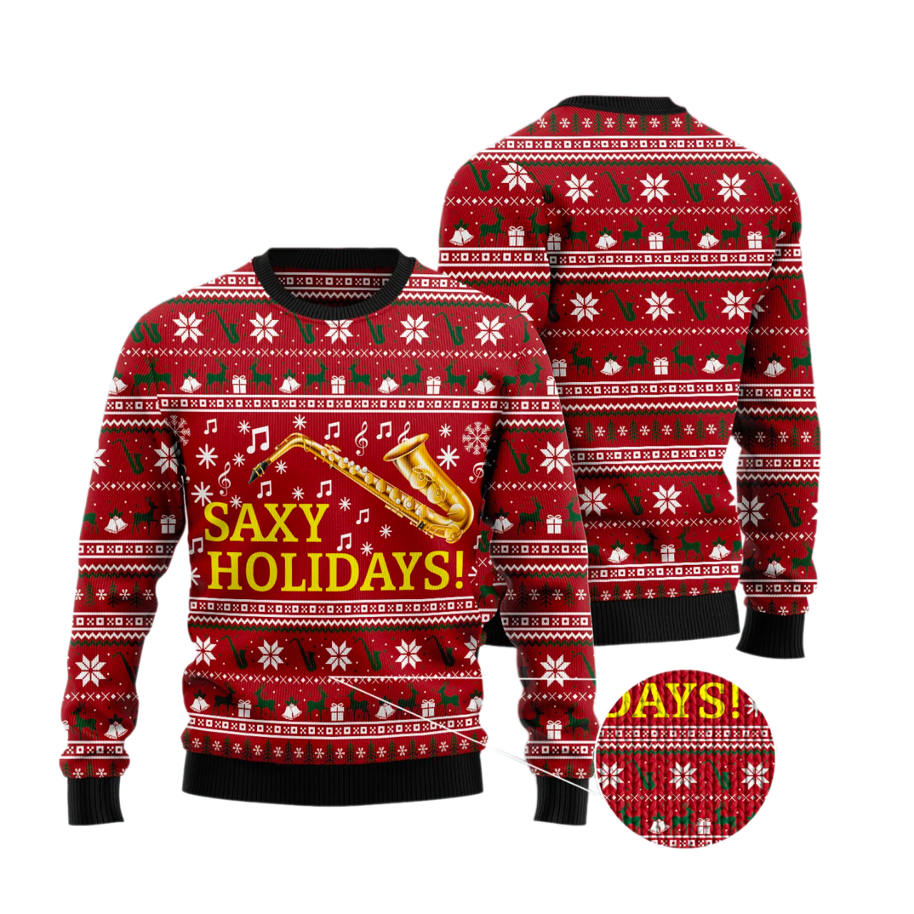 Saxy Holidays Ugly Christmas Sweater For Men & Women Christmas Gift Sweater US2882 - WeCustomit