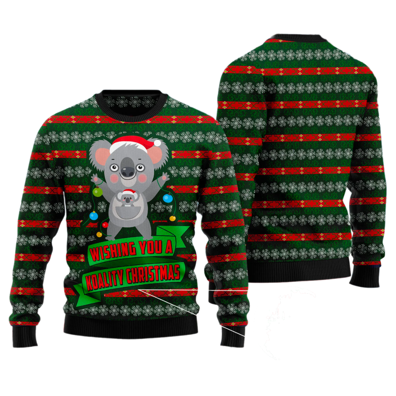 Wishing You A Koality Christmas Ugly Christmas Sweater For Men & Women Christmas Gift Sweater US2899 - WeCustomit