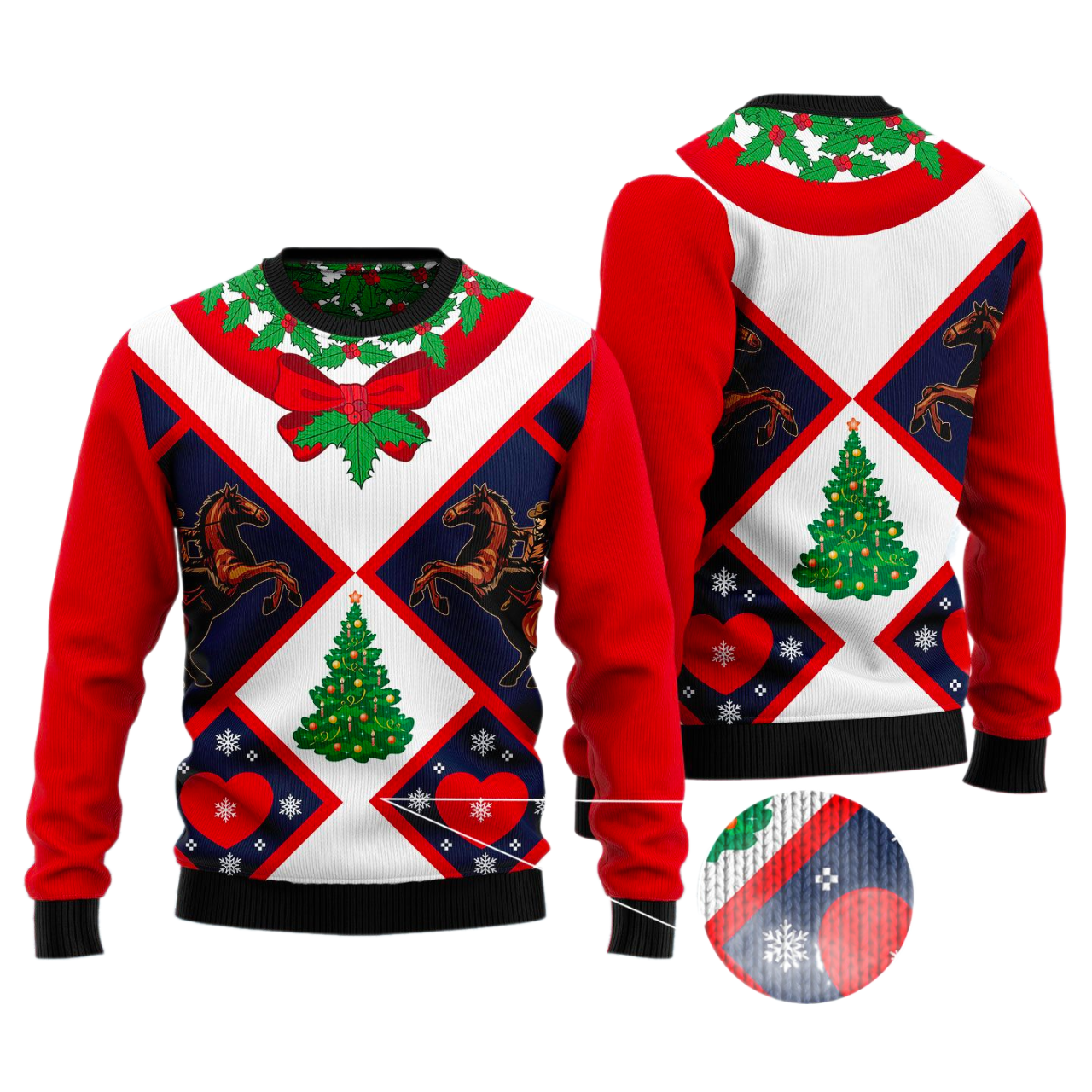 Cowboy Ugly Christmas Sweater For Men & Women Christmas Gift Sweater US2926 - WeCustomit