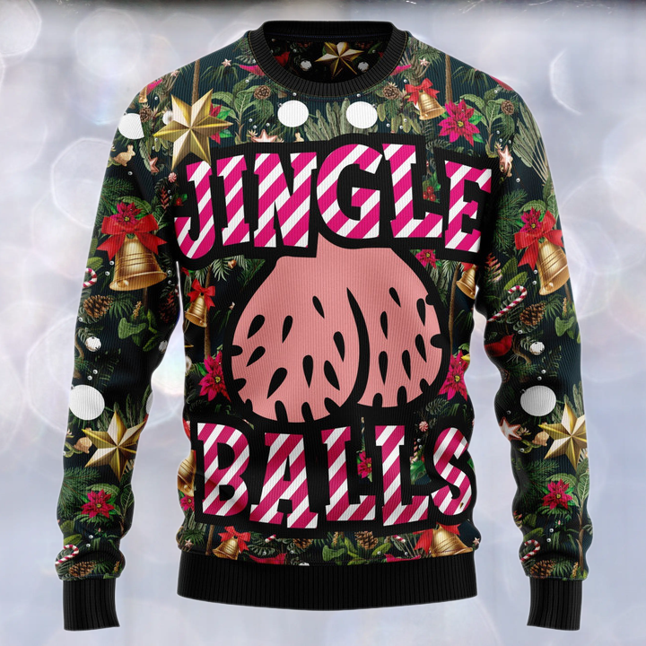 Jingle Balls Ugly Christmas Sweater For Men & Women Christmas Gift Sweater US3001 - WeCustomit