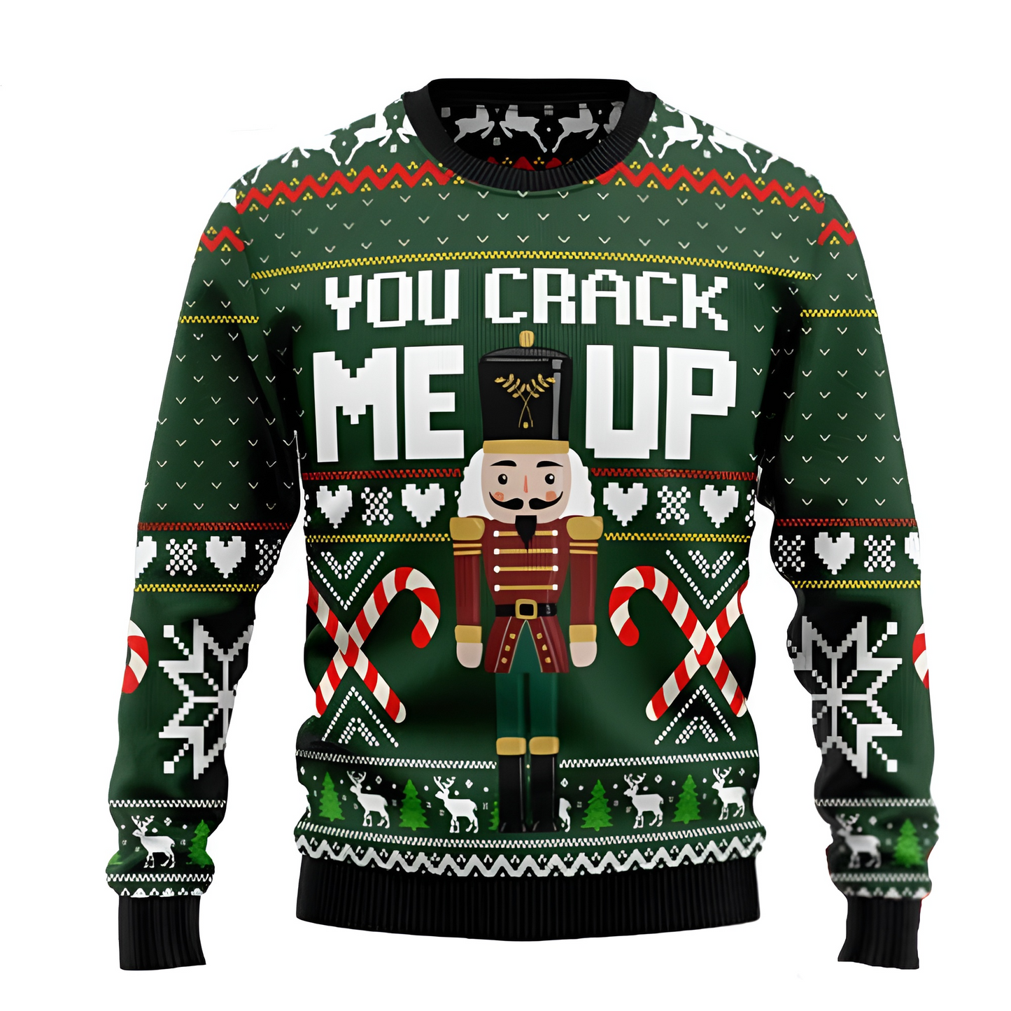 You Crack Me Up Ugly Christmas Sweater For Men & Women Christmas Gift Sweater US3008 - WeCustomit