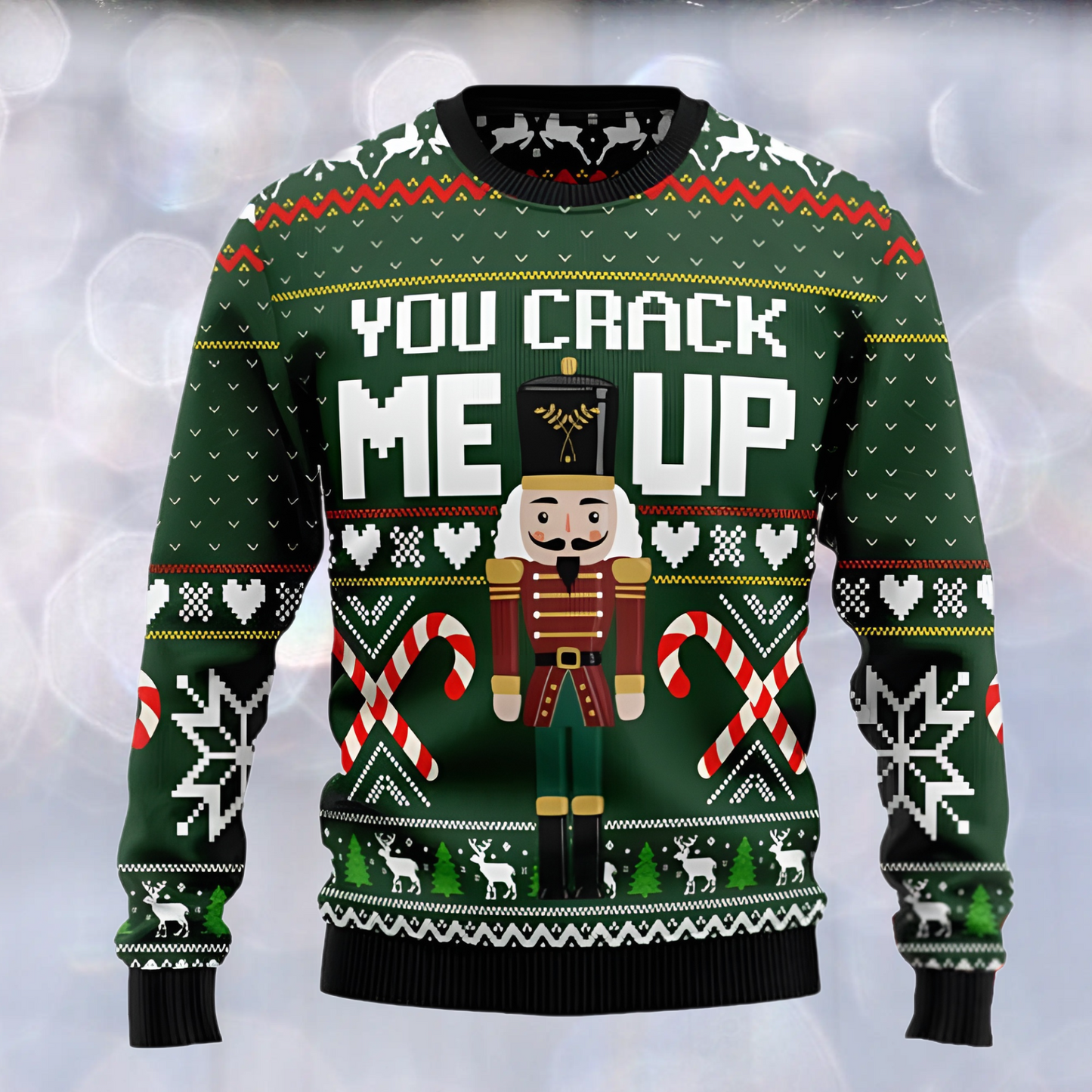 You Crack Me Up Ugly Christmas Sweater For Men & Women Christmas Gift Sweater US3008 - WeCustomit