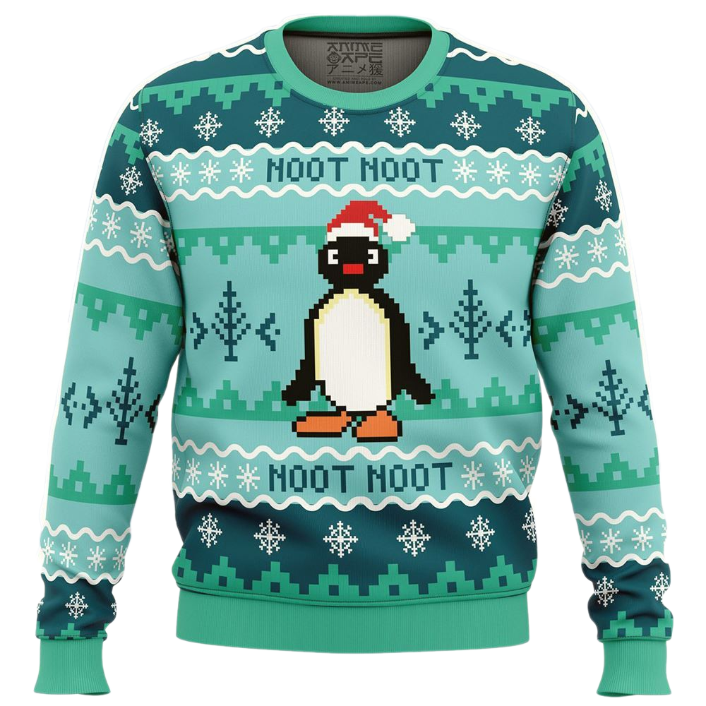 Noot Noot Pingu Ugly Christmas Sweater For Men & Women Christmas Gift Sweater US3224 - WeCustomit