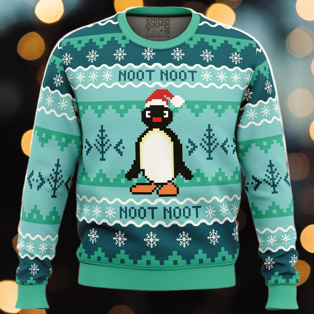 Noot Noot Pingu Ugly Christmas Sweater For Men & Women Christmas Gift Sweater US3224 - WeCustomit