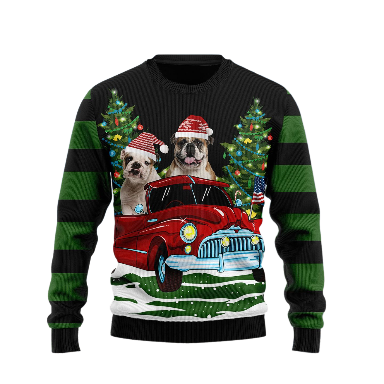 Pulldog Merry Christmas Ugly Christmas Sweater For Men & Women Christmas Gift Sweater US3228 - WeCustomit