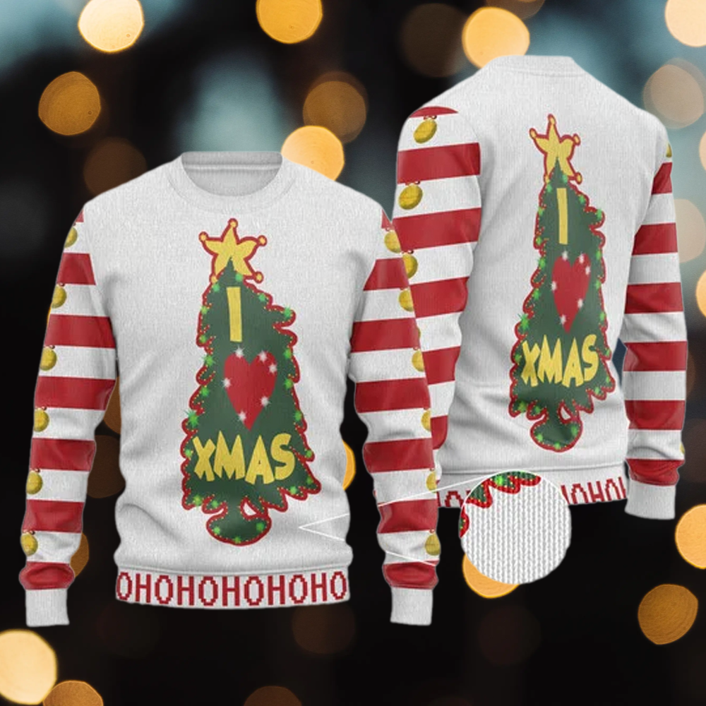 I Love Christmas Ugly Christmas Sweater For Men & Women Christmas Gift Sweater US3233 - WeCustomit