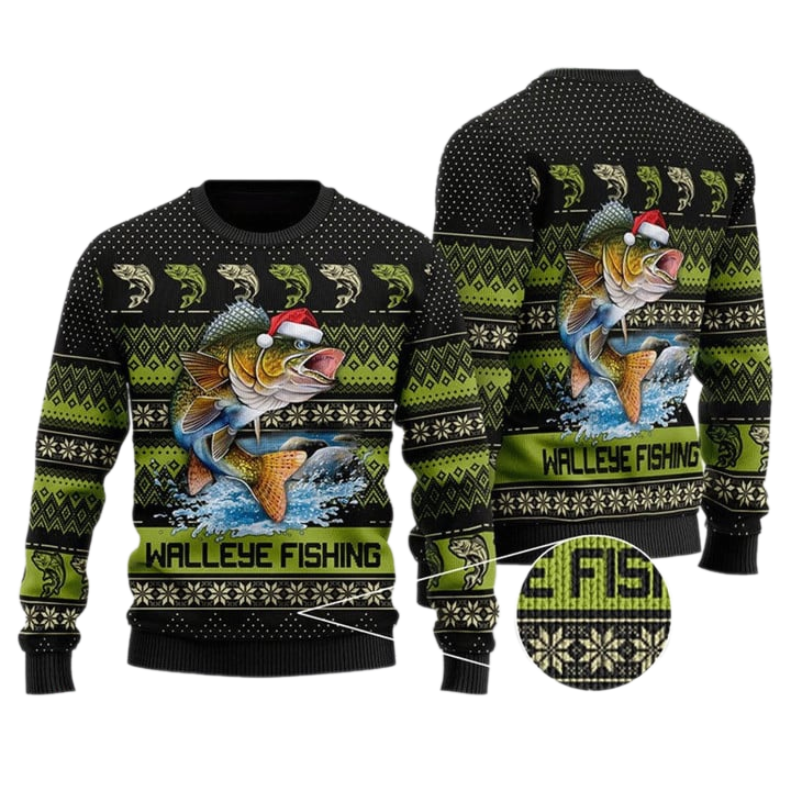 Fishing Christmas Ugly Christmas Sweater For Men & Women Christmas Gift Sweater US3244 - WeCustomit