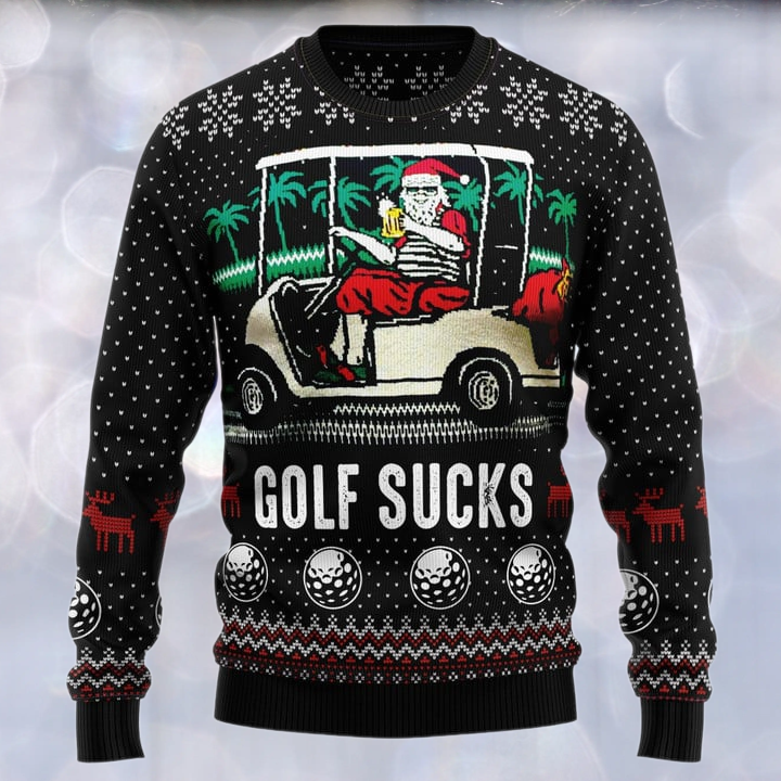 Funny Santa Xmas Ugly Christmas Sweater For Men & Women Christmas Gift Sweater US3255 - WeCustomit