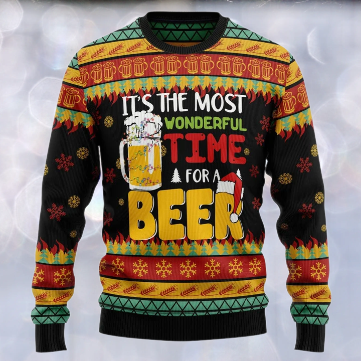 Beer Season Ugly Christmas Sweater For Men & Women Christmas Gift Sweater US3269 - WeCustomit