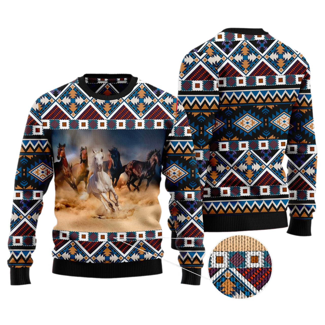 Beautiful Horses Ugly Christmas Sweater For Men & Women Christmas Gift Sweater US3122 - WeCustomit