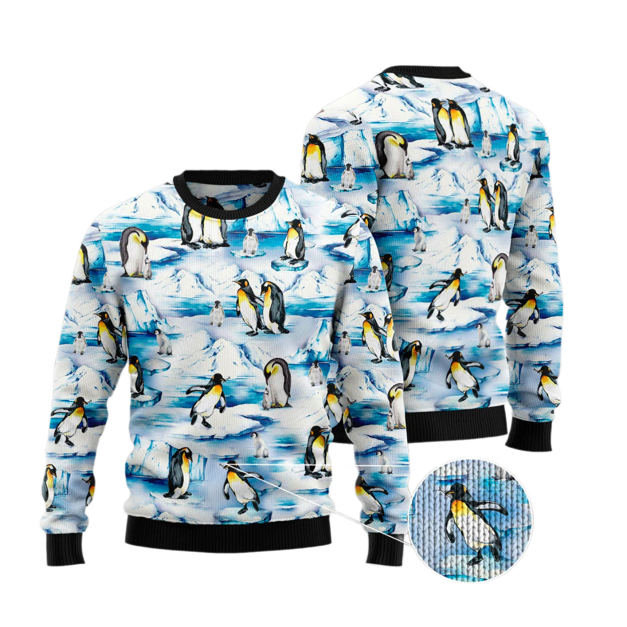 Lovely Penguin Ugly Christmas Sweater For Men & Women Christmas Gift Sweater US3127 - WeCustomit