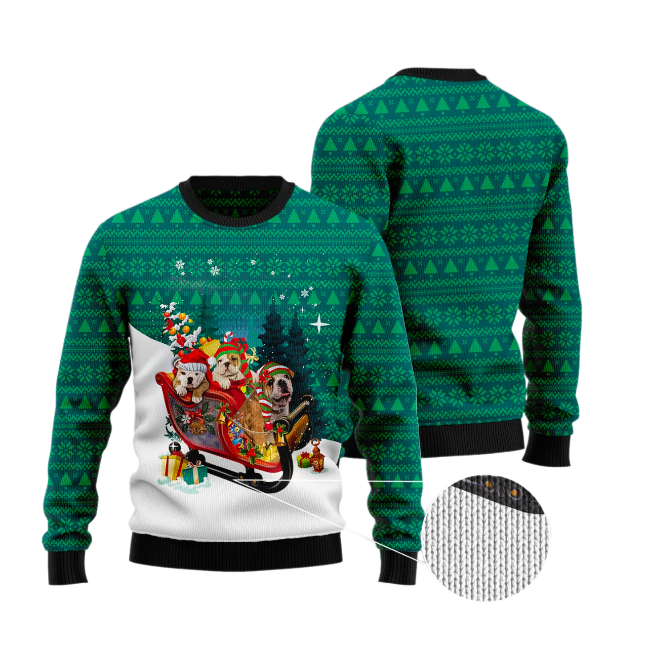 Dog Xmas Ugly Christmas Sweater For Men & Women Christmas Gift Sweater US3128 - WeCustomit