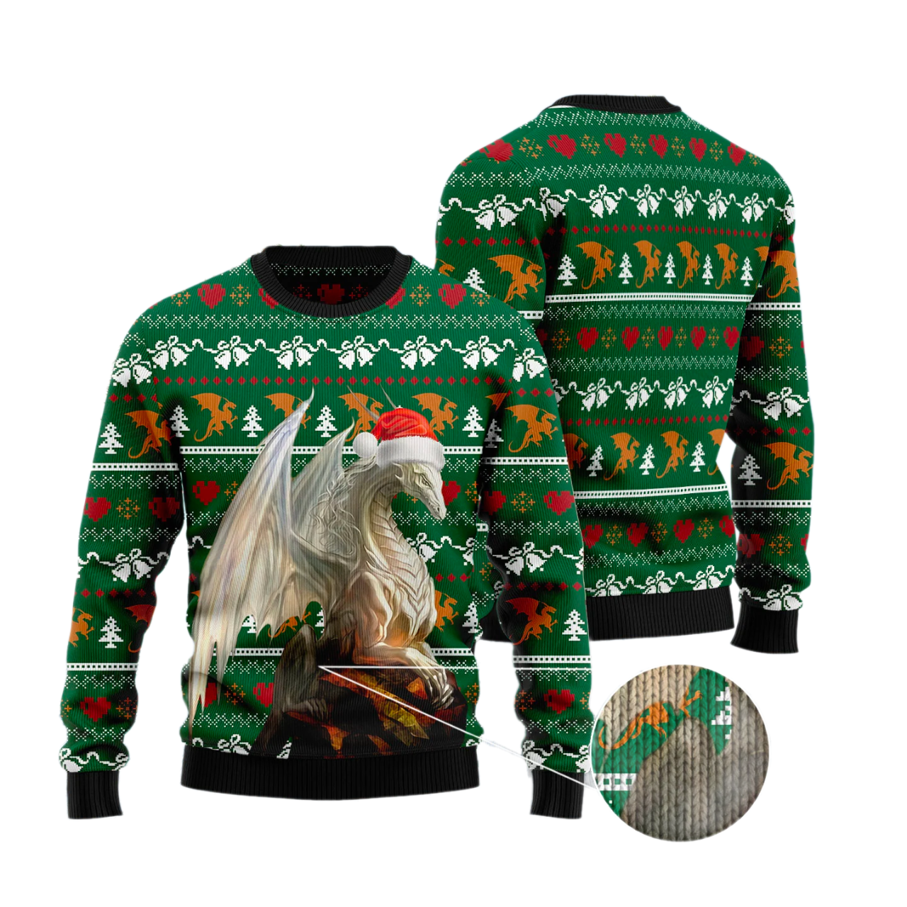 Dragon Nice Ugly Christmas Sweater For Men & Women Christmas Gift Sweater US3130 - WeCustomit