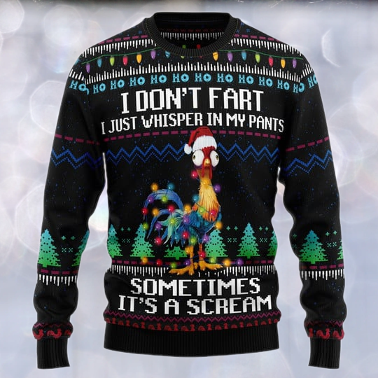 It‘s Scream Chicken Ugly Christmas Sweater For Men & Women Christmas Gift Sweater US3298 - WeCustomit