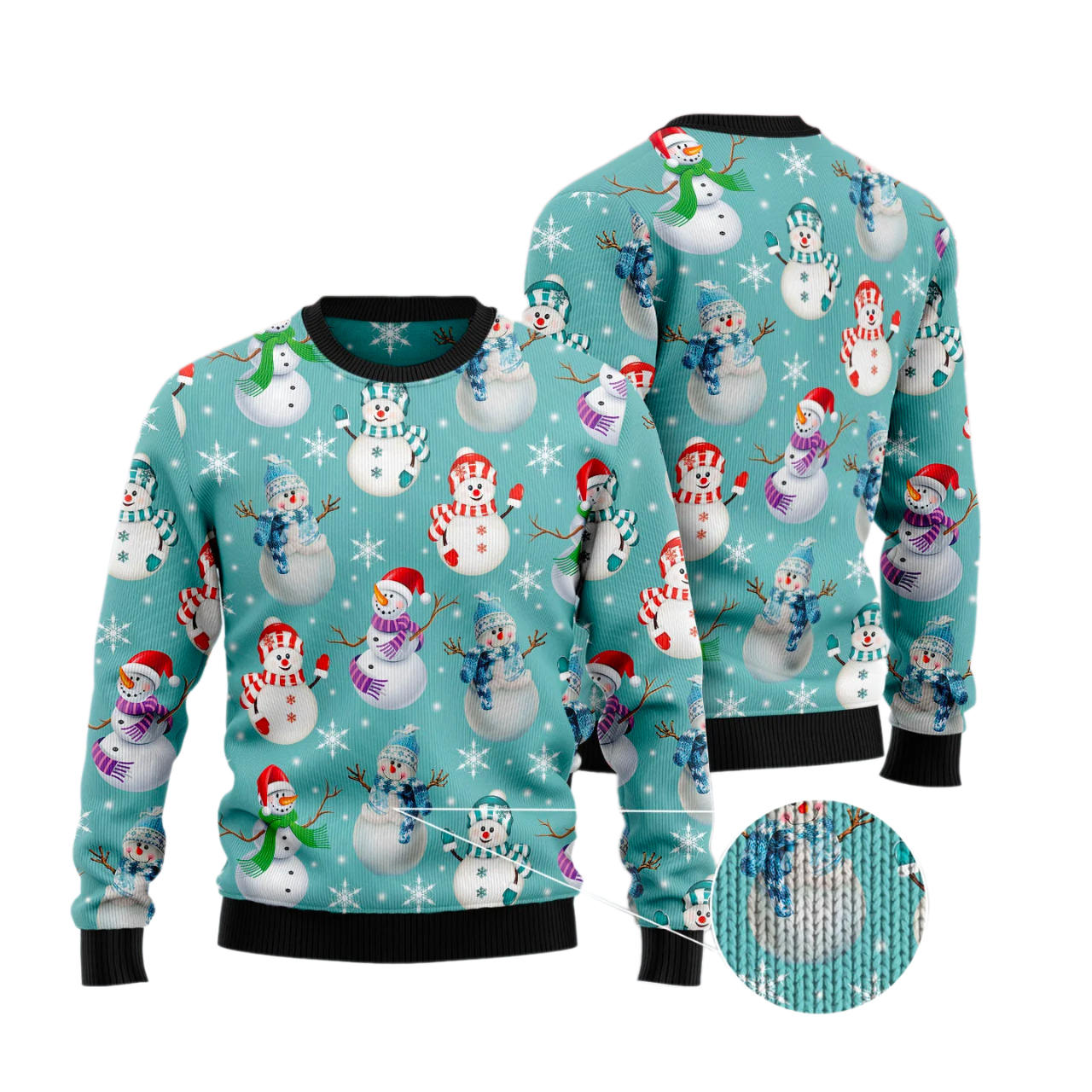Love Snowman Ugly Christmas Sweater For Men & Women Christmas Gift Sweater US3133 - WeCustomit