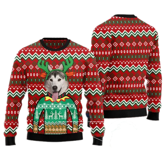 Dog Lover Ugly Christmas Sweater For Men & Women Christmas Gift Sweater US3265 - WeCustomit
