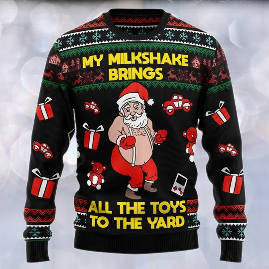 My Milkshake Bring Ugly Christmas Sweater For Men & Women Christmas Gift Sweater US3267 - WeCustomit