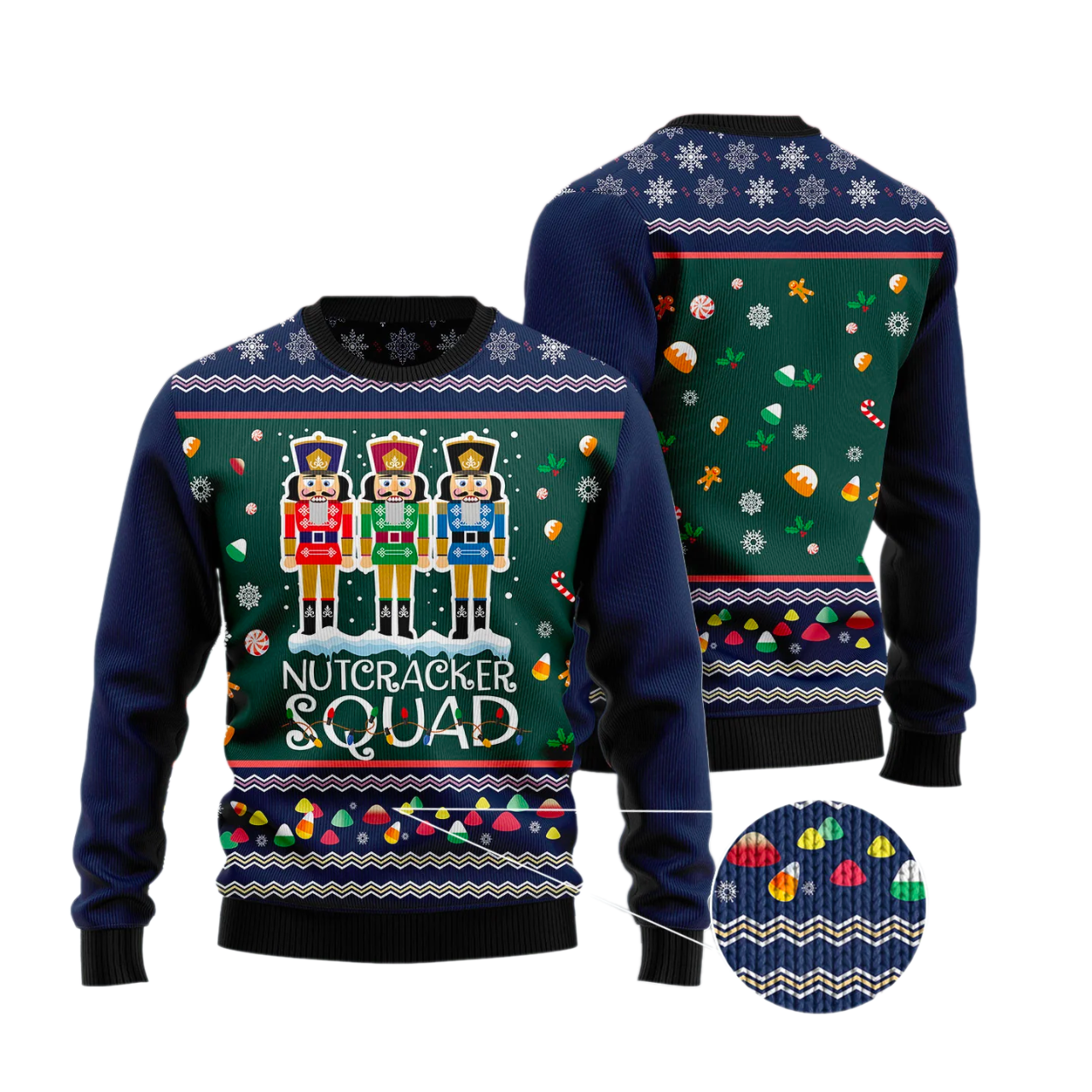 N.utcracker Squad Ugly Christmas Sweater For Men & Women Christmas Gift Sweater US3144 - WeCustomit