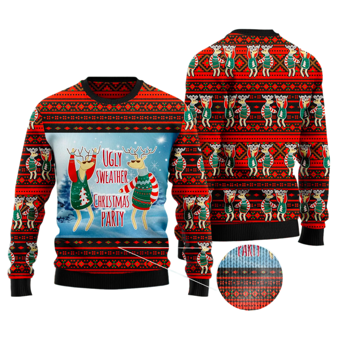 Christmas Party Ugly Christmas Sweater For Men & Women Christmas Gift Sweater US3150 - WeCustomit
