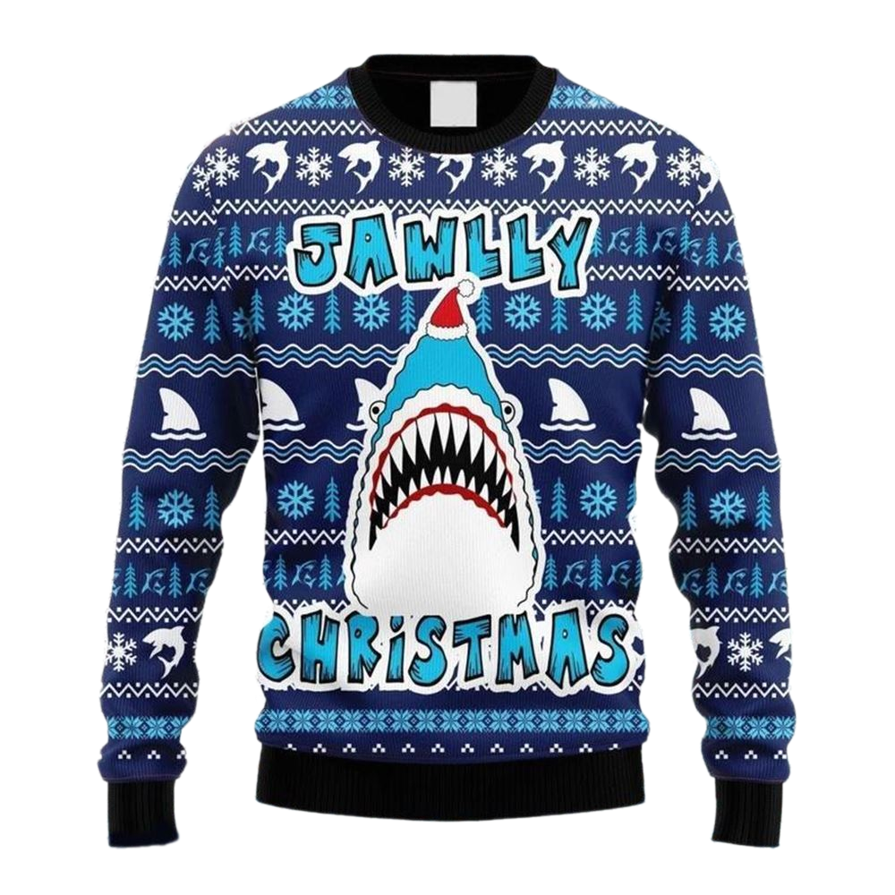 Funny Shark Ugly Christmas Sweater For Men & Women Christmas Gift Sweater US3292 - WeCustomit