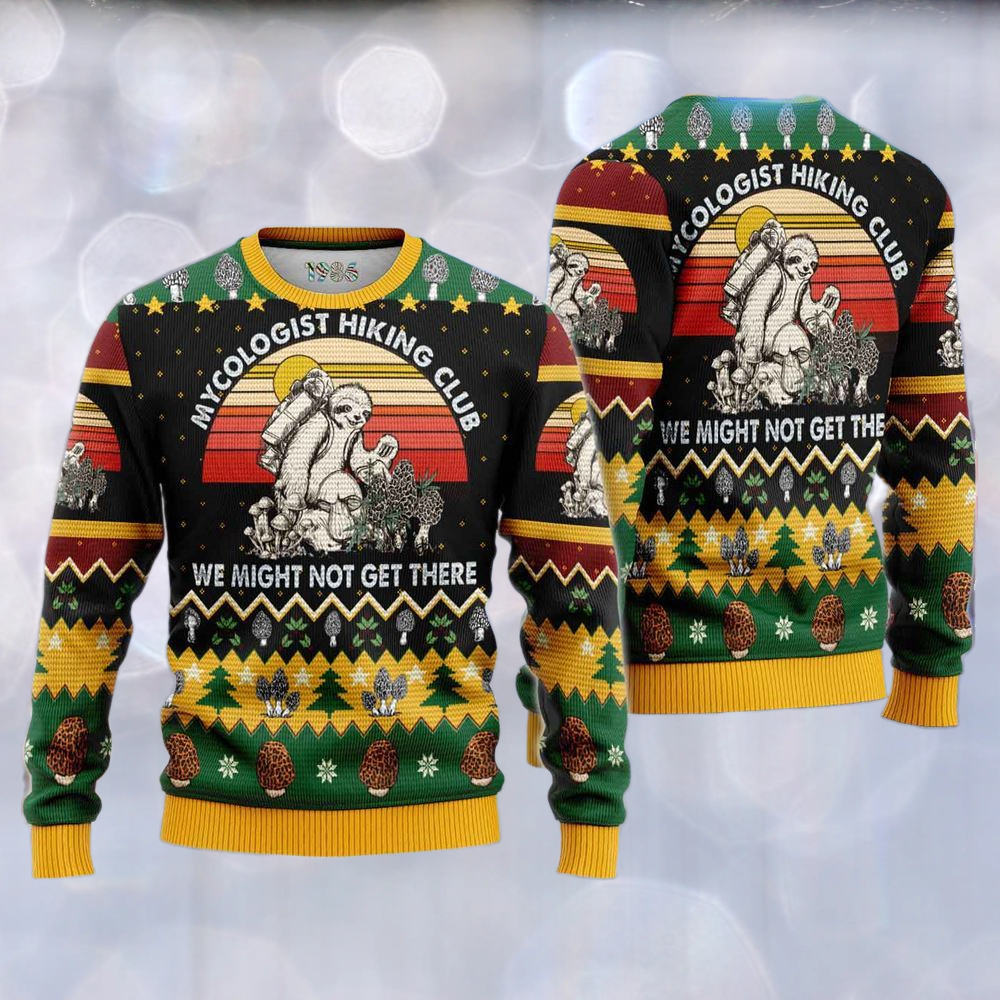 Sloth Mushrooms Ugly Christmas Sweater For Men & Women Christmas Gift Sweater US3299 - WeCustomit