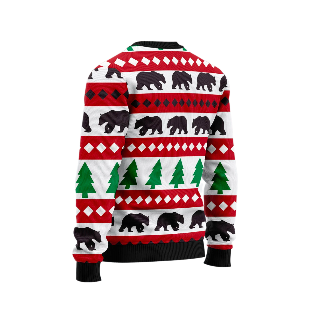 Christmas Tree and Bear Ugly Christmas Sweater For Men & Women Christmas Gift Sweater US3528 - WeCustomit