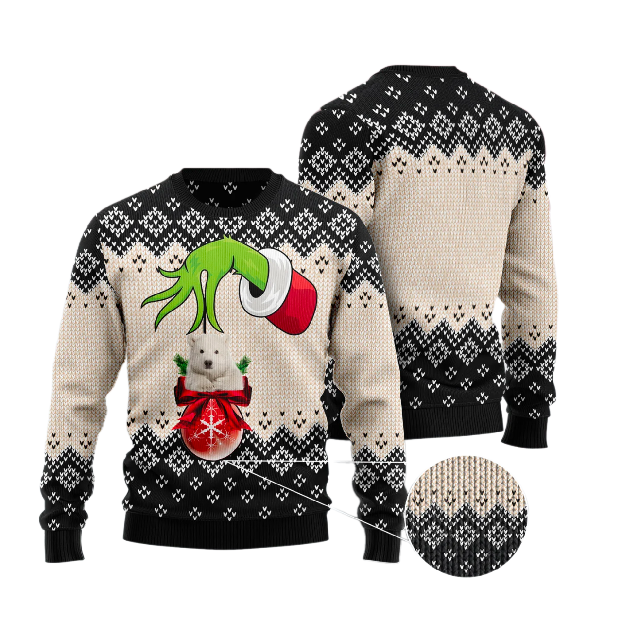 Polar Bear Xmas Ball Ugly Christmas Sweater For Men & Women Christmas Gift Sweater US3606 - WeCustomit