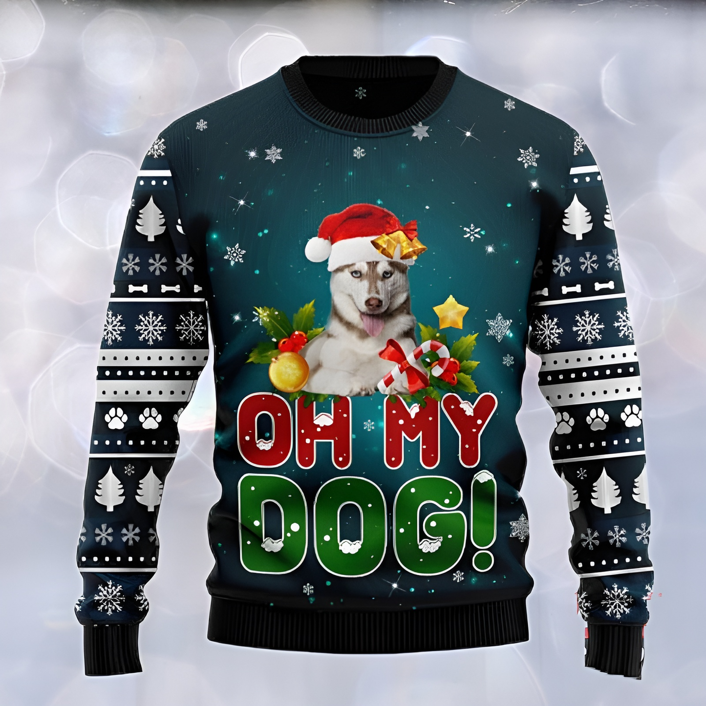 Oh My Dog Ugly Christmas Sweater For Men & Women Christmas Gift Sweater US3441 - WeCustomit