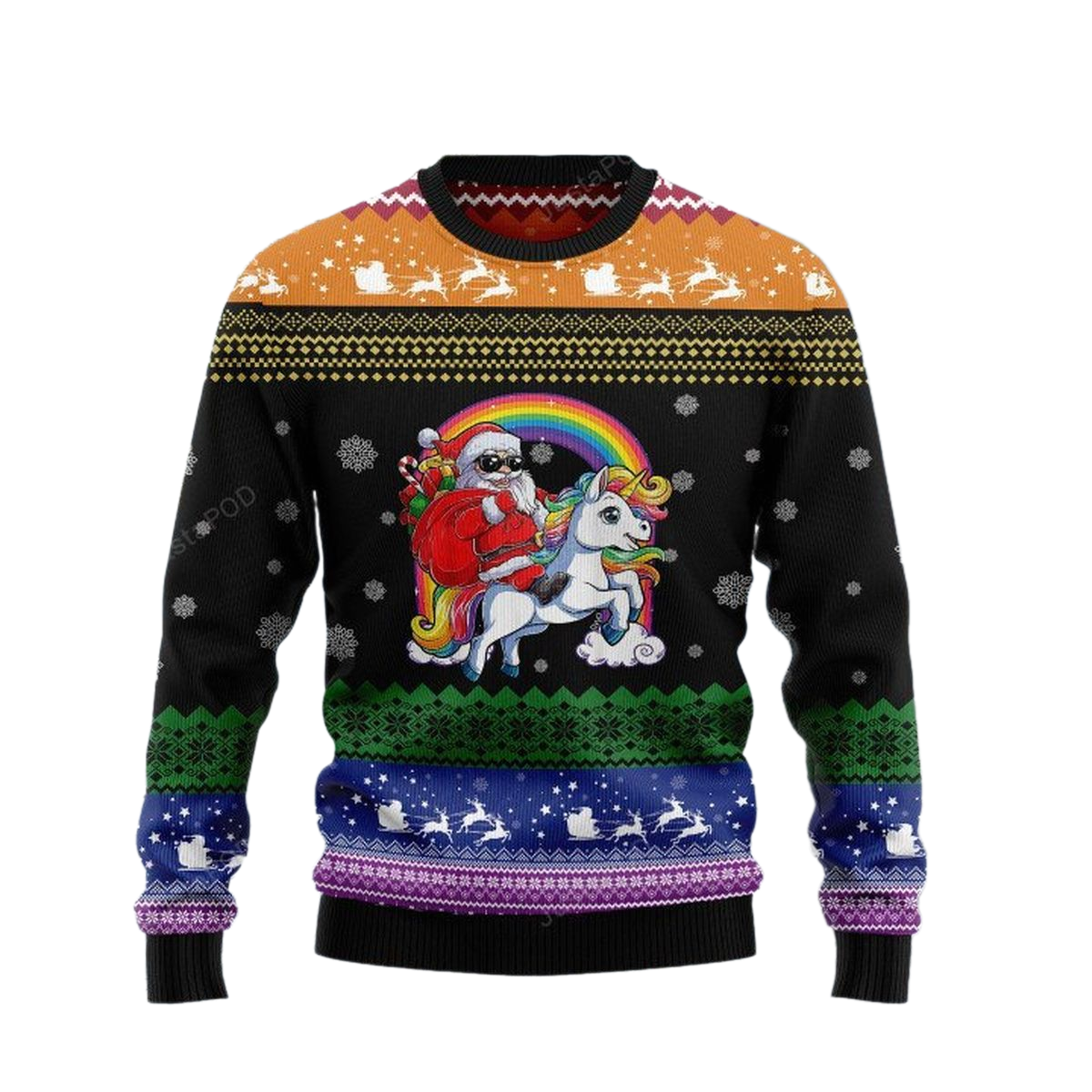 Unicorn LGBT Ugly Christmas Sweater For Men & Women Christmas Gift Sweater US3443 - WeCustomit