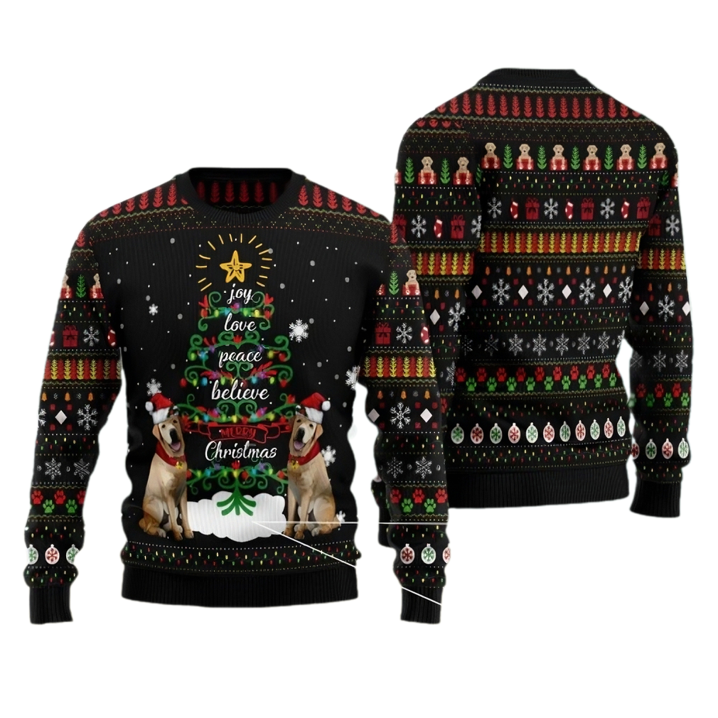 Dog Tree Ugly Christmas Sweater For Men & Women Christmas Gift Sweater US3450 - WeCustomit