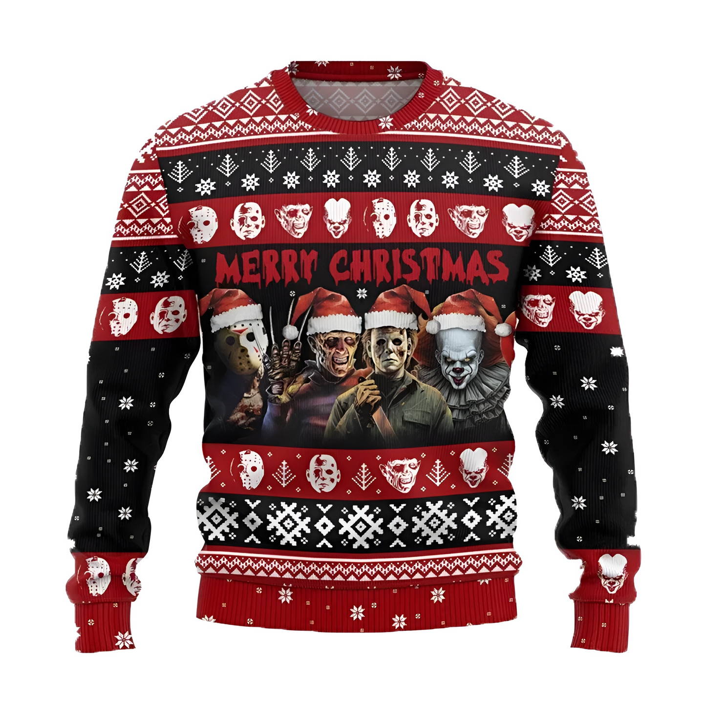 Halloween Movie Ugly Christmas Sweater For Men & Women Christmas Gift Sweater BH658 - WeCustomit