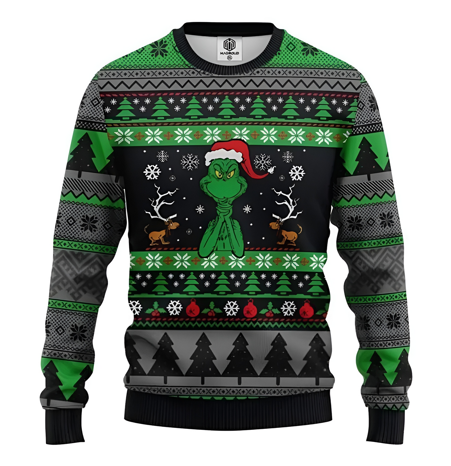 The Funny Santa Gr!nch Ugly Christmas Sweater For Men & Women Christmas Gift Sweater BH660 - WeCustomit