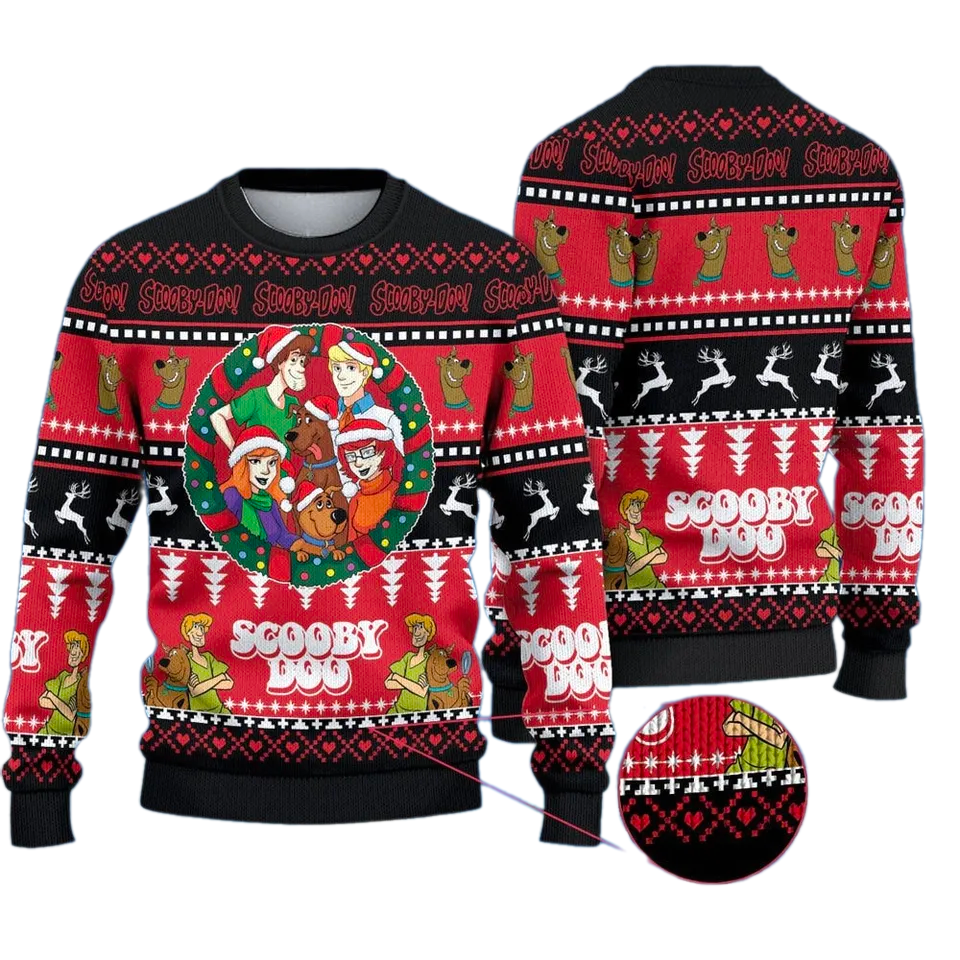 Scooby_Doo Merry Christmas Ugly Christmas Sweater For Men & Women Christmas Gift Sweater PT1022 - WeCustomit