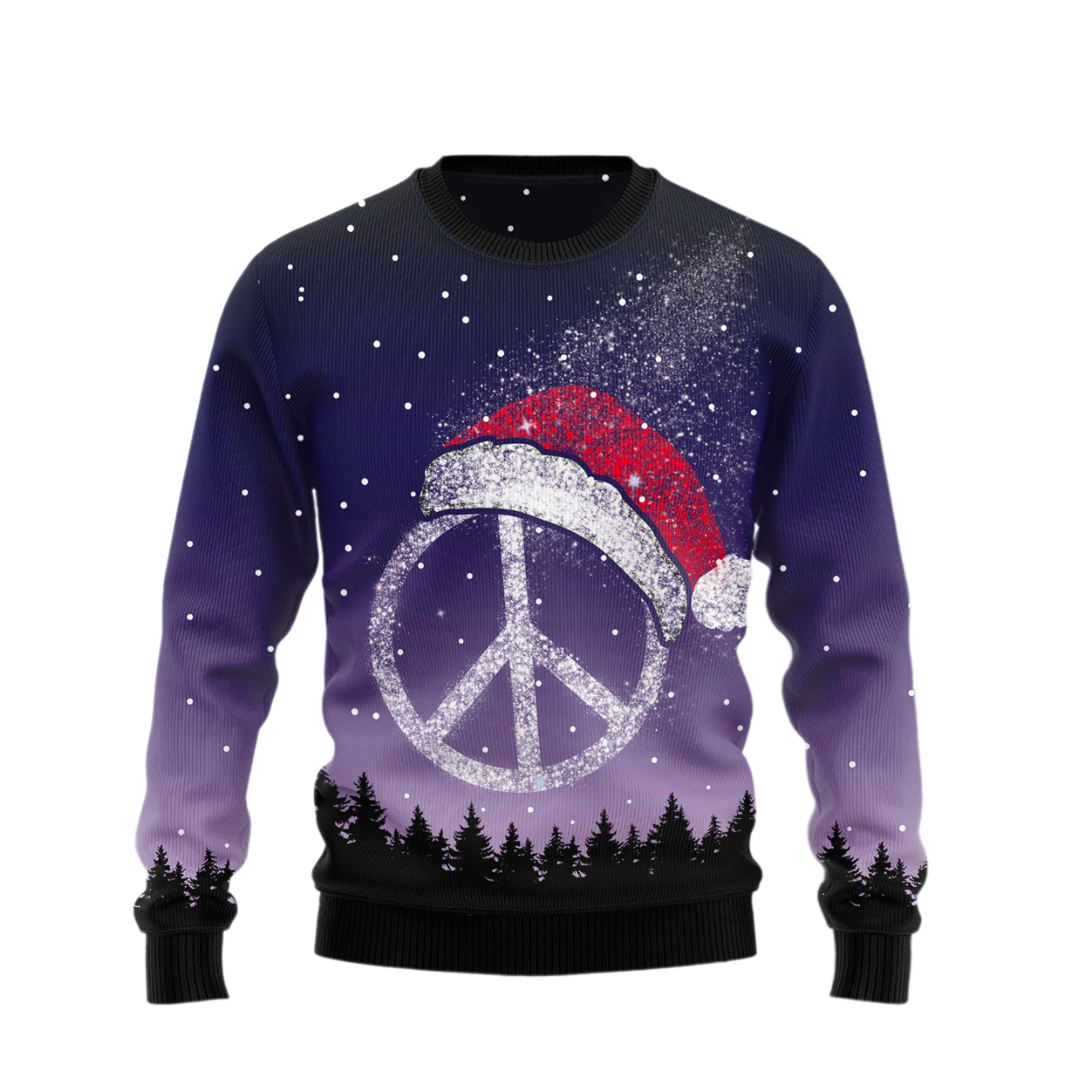 Peace Hippie Ugly Christmas Sweater For Men & Women Christmas Gift Sweater US3137 - WeCustomit