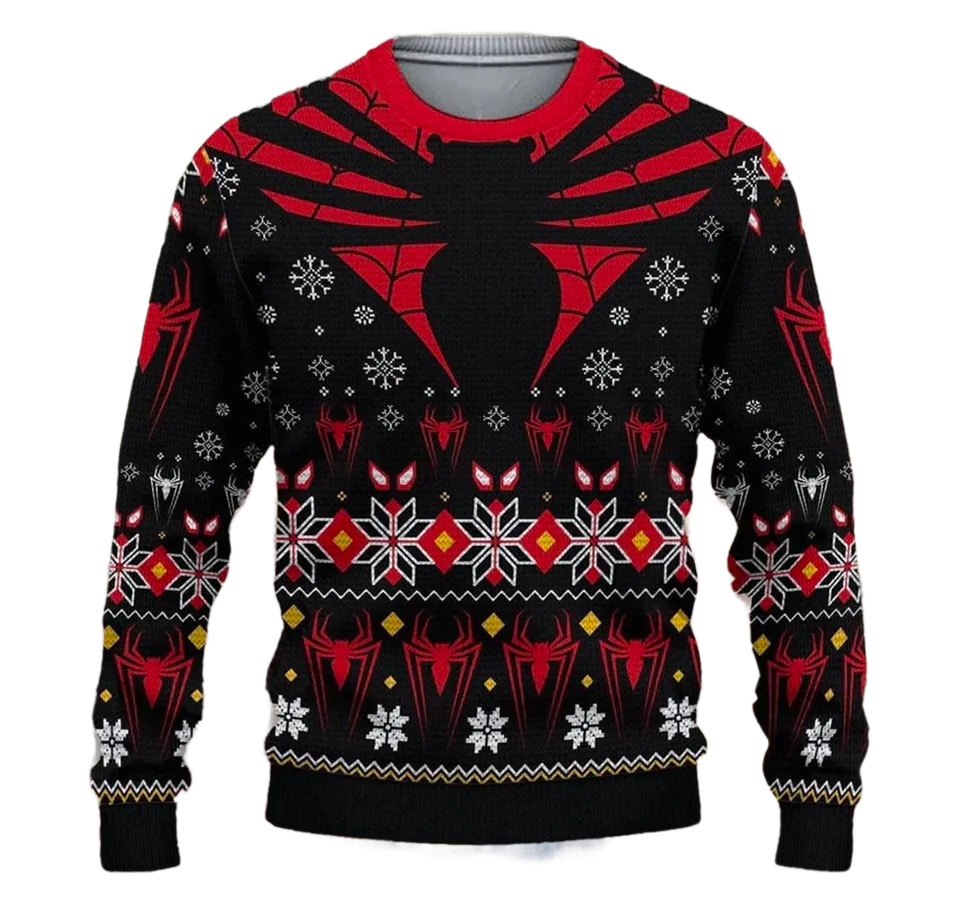 Spider Winter Ugly Christmas Sweater For Men & Women Christmas Gift Sweater PT1327 - WeCustomit