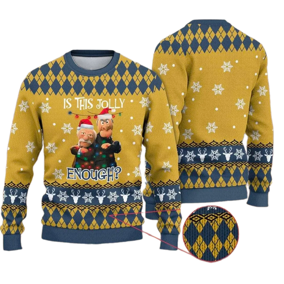 Is This Jolly Enough Ugly Christmas Sweater For Men & Women Christmas Gift Sweater PT1421 - WeCustomit