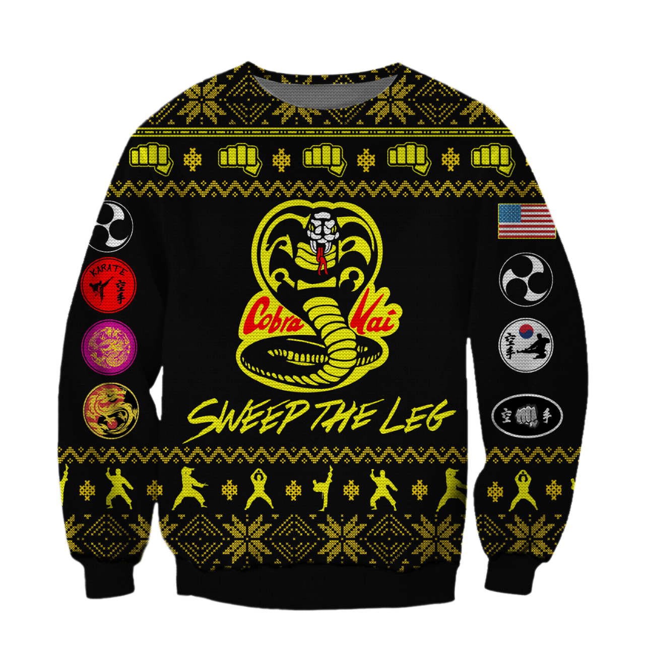 Sweep The Leg Ugly Christmas Sweater For Men & Women Christmas Gift Sweater CEE017 - WeCustomit