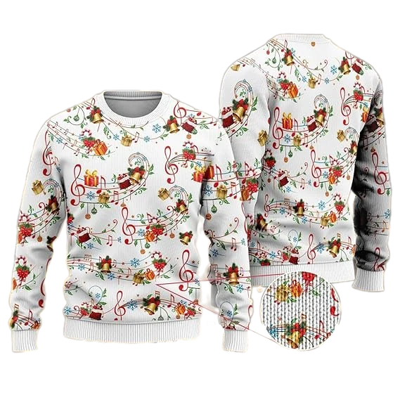 Funny Christmas Pattern Ugly Christmas Sweater For Men & Women Christmas Gift Sweater US3814 - WeCustomit