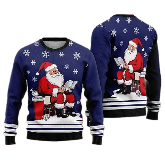Funny Santa Claus Ugly Christmas Sweater For Men & Women Christmas Gift Sweater US3831 - WeCustomit
