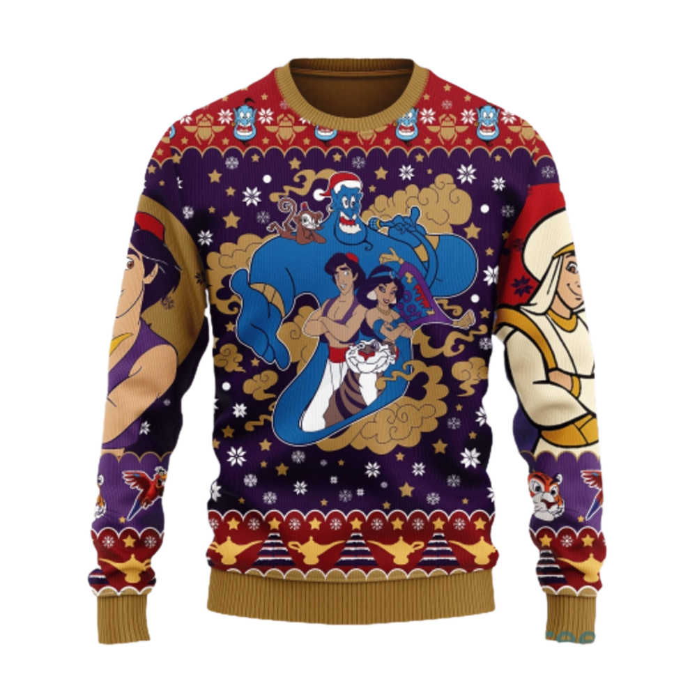 Ala.din Anime Ugly Christmas Sweater For Men & Women Christmas Gift Sweater US3867 - WeCustomit