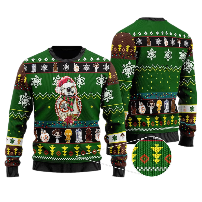 BB-8 Star.wars Ugly Christmas Sweater For Men & Women Christmas Gift Sweater US3893 - WeCustomit