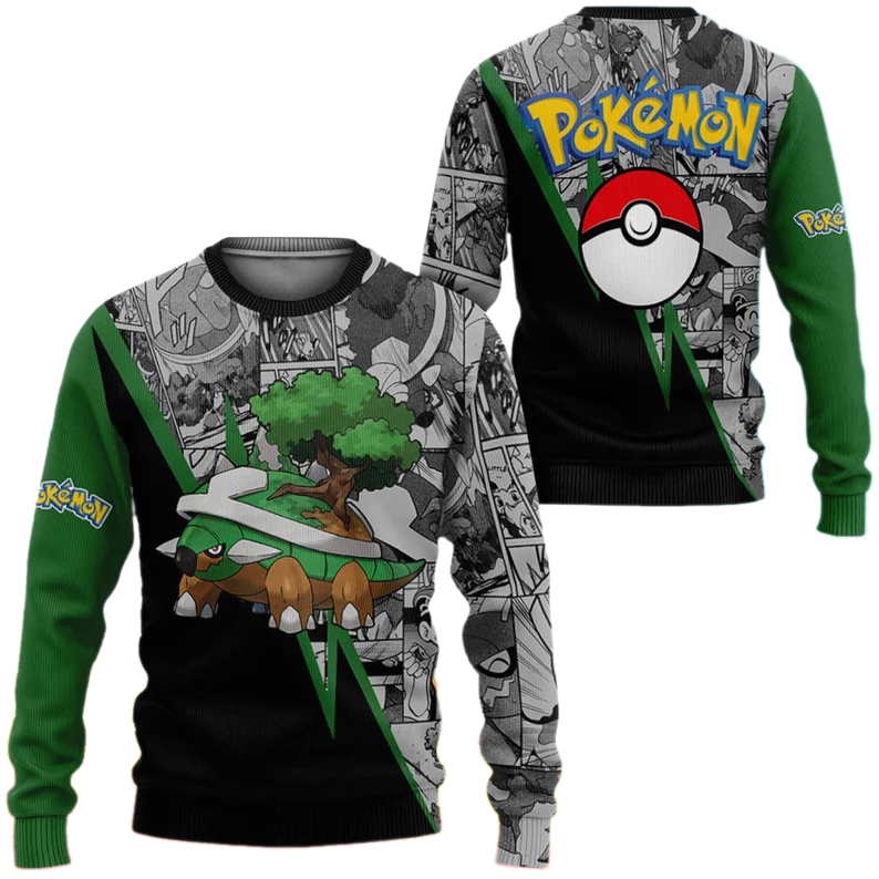 Anime Torterra PKM Ugly Christmas Sweater For Men & Women Christmas Gift Sweater US3920 - WeCustomit