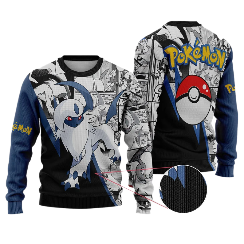 Anime Absol PKM Ugly Christmas Sweater For Men & Women Christmas Gift Sweater US3931 - WeCustomit