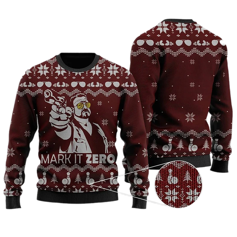 The Big Lebowski Ugly Christmas Sweater For Men & Women Christmas Gift Sweater US3934 - WeCustomit