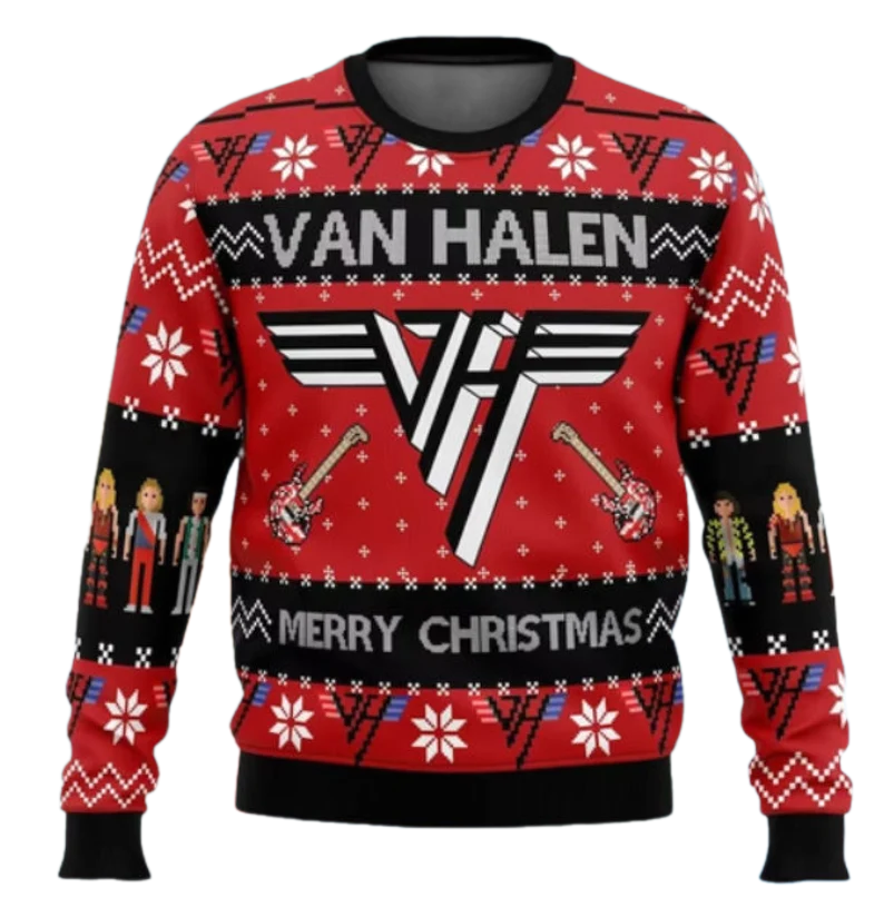 Rock Band Legend Ugly Christmas Sweater For Men & Women Christmas Gift Sweater US3938 - WeCustomit