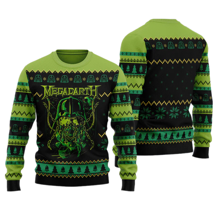 Megadarth Metalhead Unisex Ugly Christmas Sweater For Men & Women Christmas Gift Sweater US3966 - WeCustomit